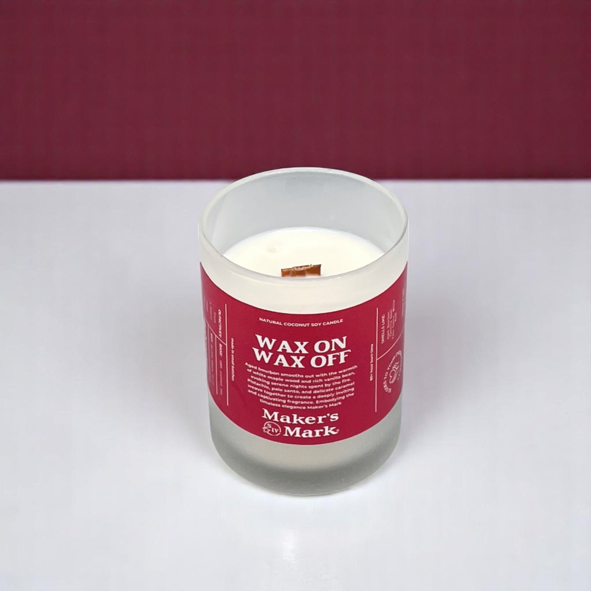 Wax On Wax Off | Maker's Mark Candle