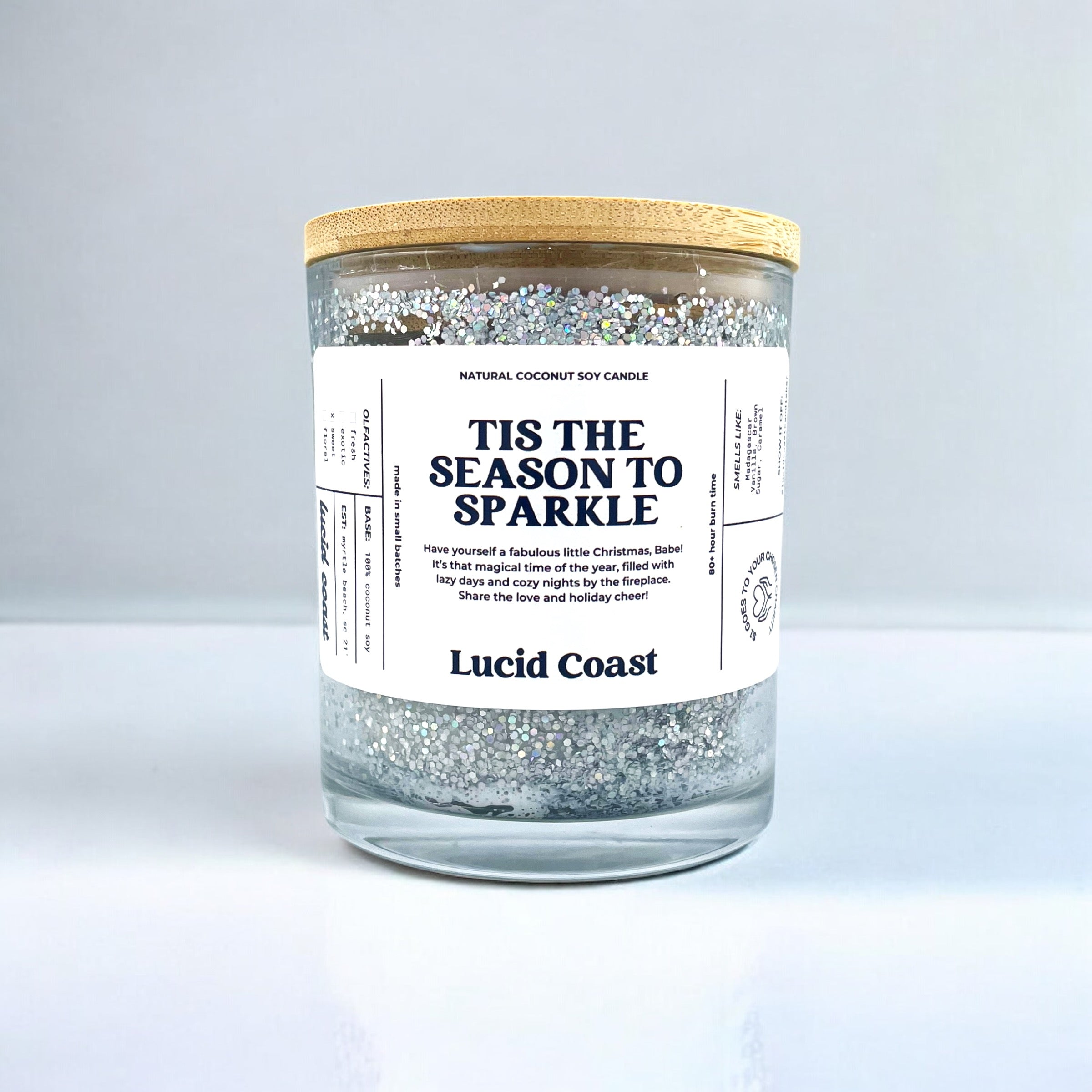 Tis The Season To Sparkle Candle (Silver Edition)