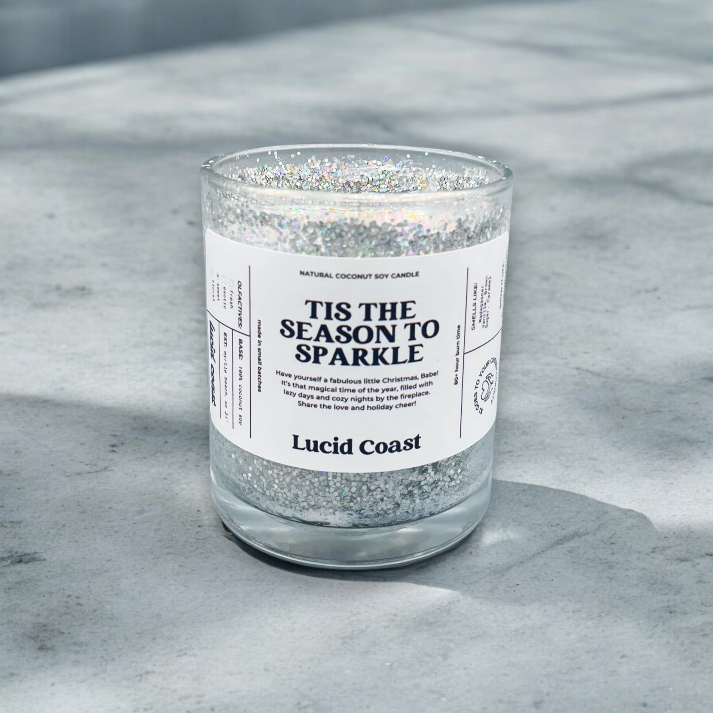 Tis The Season To Sparkle Candle (Silver Edition)