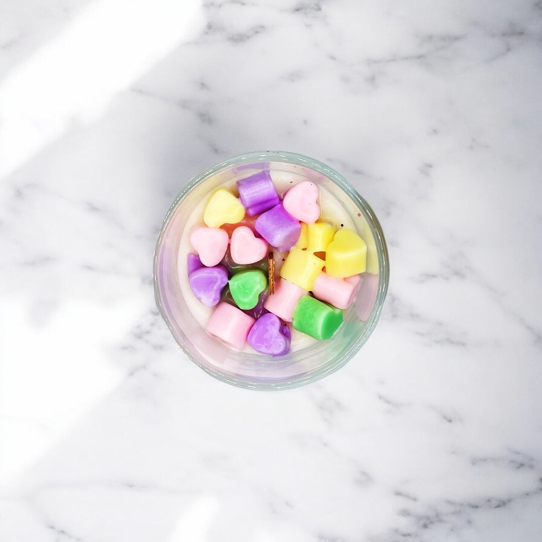 Candy Hearts Candle