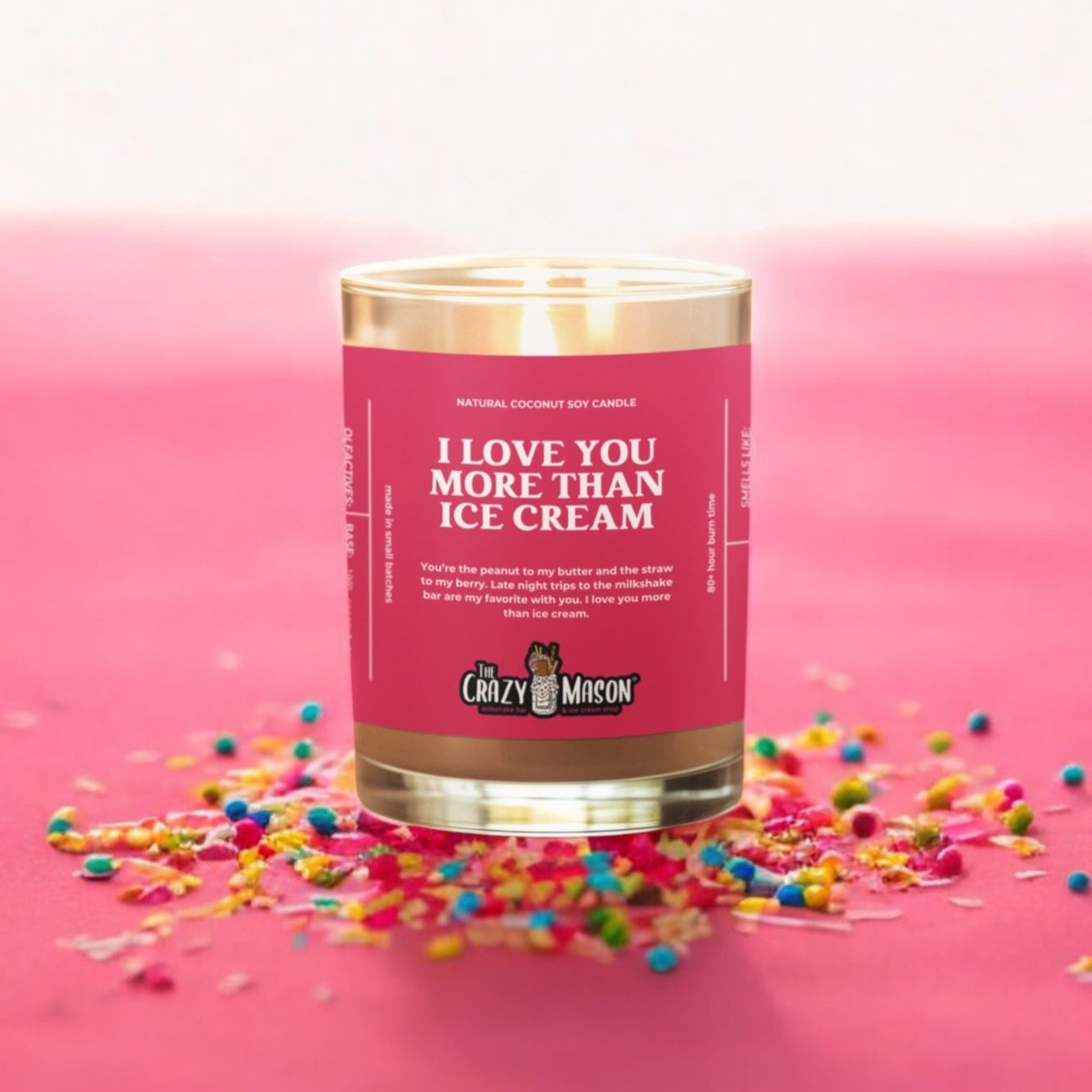 I Love You More Than Ice Cream Candle